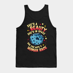 Funny Asteroid Outer Space Gift Men Kids Women Funny Space Tank Top